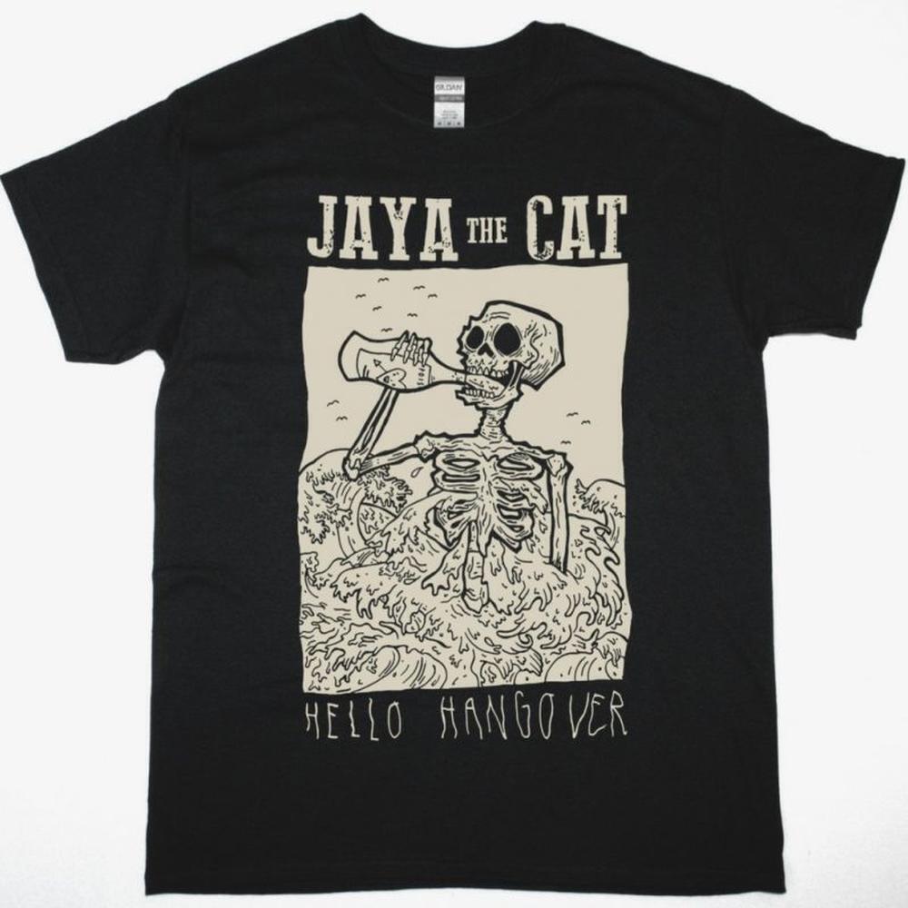 Jaya The Cat Hello Hangover Ska Rock Graphic New Black T-Shirt